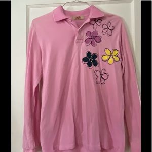 Men’s worn, jersey style, long-sleeved shirt